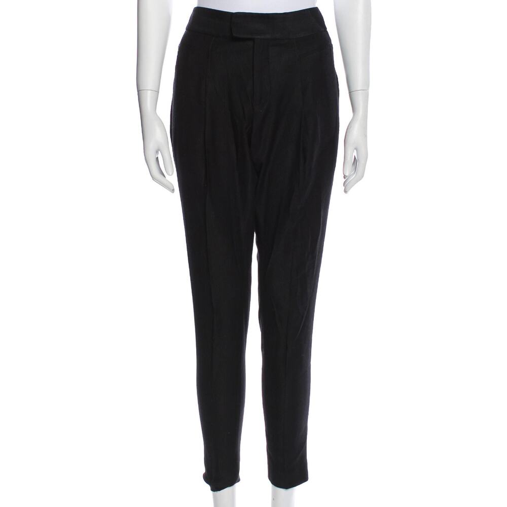 Helmut Lang Wool Blend Black Skinny Leg Pants - Small